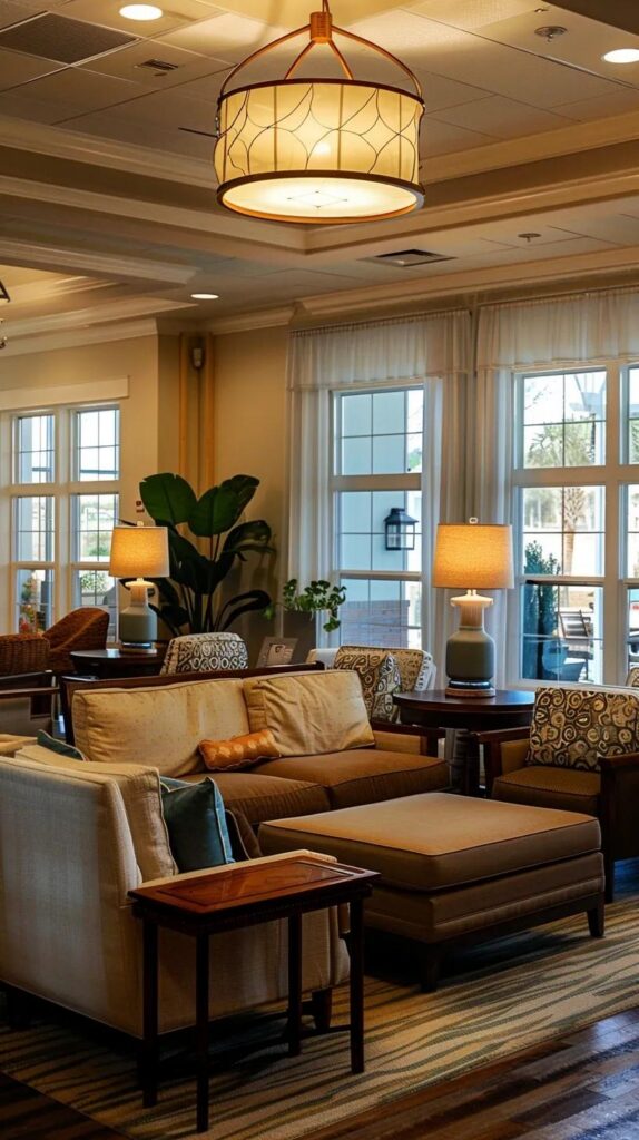 Boutique assisted living community in Spring Hill, FL with residents socializing in a cozy environment