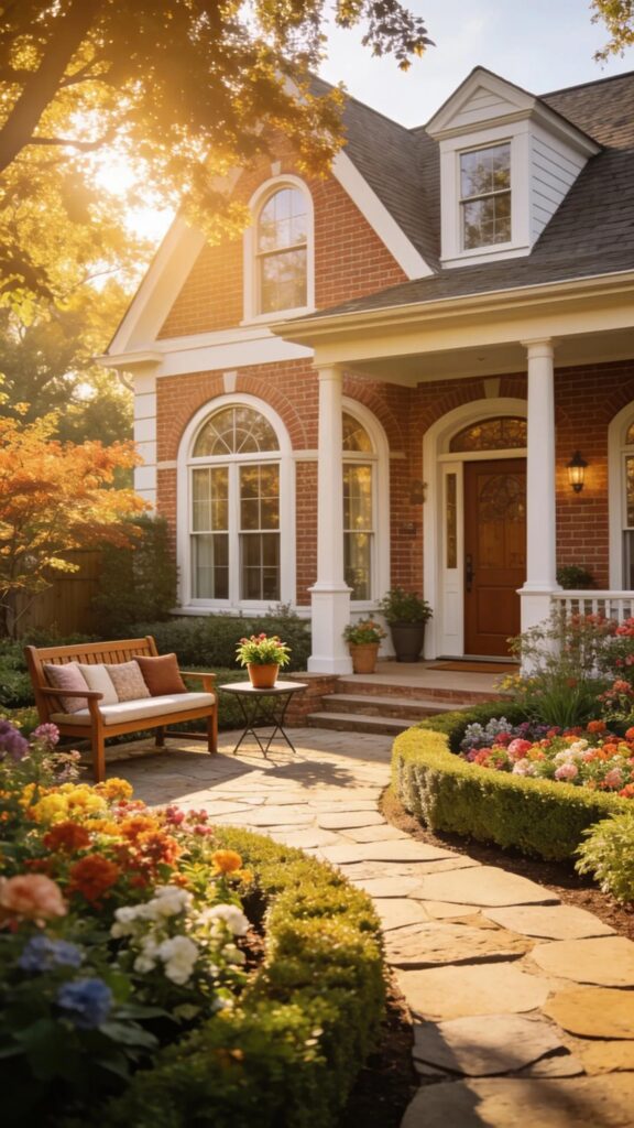Boutique assisted living home exterior with inviting garden, highlighting Aliviya Rose Manor's serene atmosphere