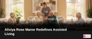 Warm exterior of Aliviya Rose Manor showcasing inviting entrance and engaging community atmosphere